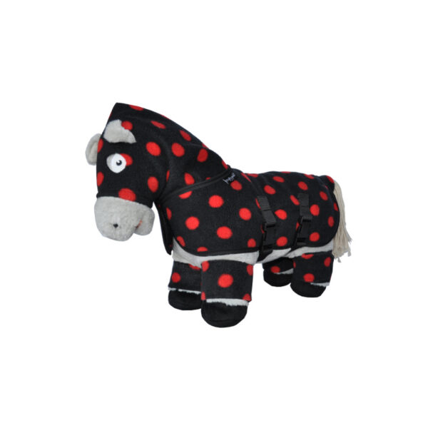 Crafty Ponies Knuffeldeken Set Zwart Rode Stip incl. instructieboekje