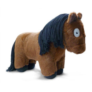 Crafty Pony Paarden Knuffel Bruin met Zwarte Manen (48 cm) incl. instructieboekje