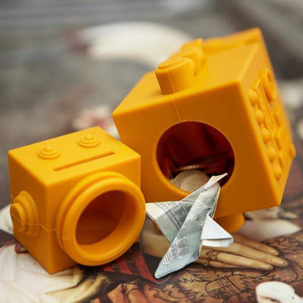 KG Design Spaarpot Robot - Zwart