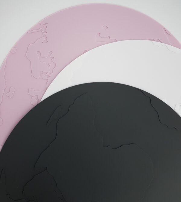 KG Design Placemat Atlas Wereldbol - Roze (op=op)