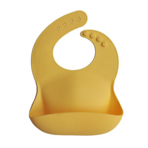 Mushie Siliconen Bib Slabbetje - Mineral Yellow