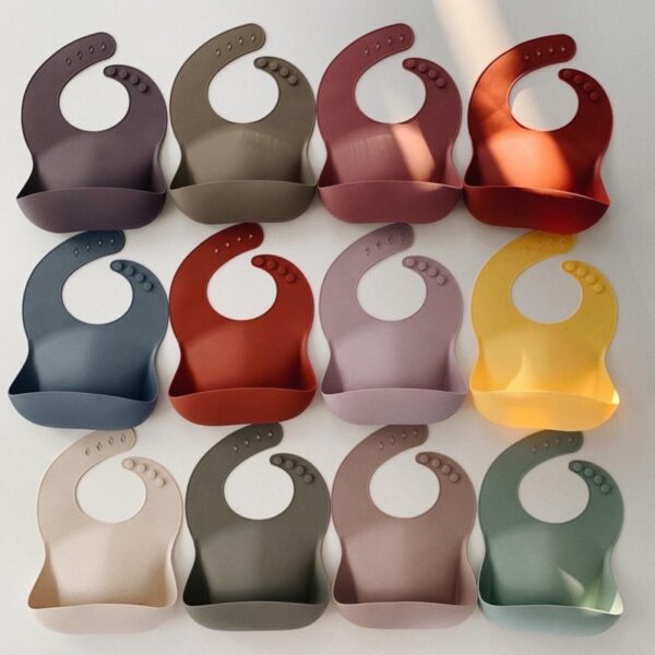 Mushie Siliconen Bib Slabbetje - Dusty Rose