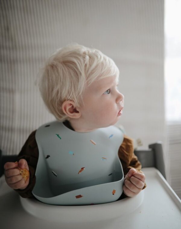 Mushie Siliconen Bib Slabbetje - Planets