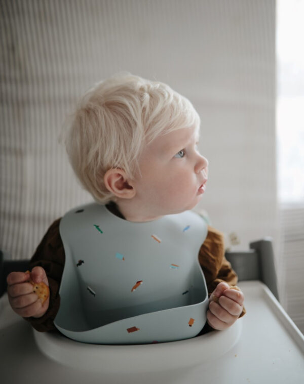 Mushie Siliconen Bib Slabbetje - Blush