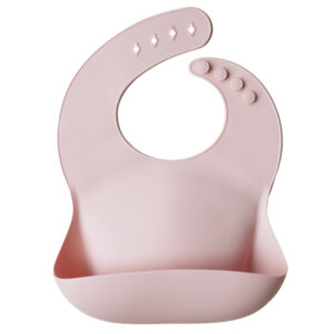 Mushie Siliconen Bib Slabbetje - Blush
