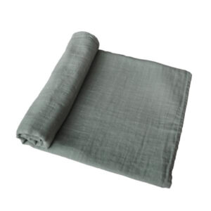 Mushie Hydrofiele Doek XL Swaddle - Roman Green