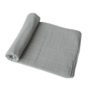 Mushie Hydrofiele Doek XL Swaddle - Belgium Grey