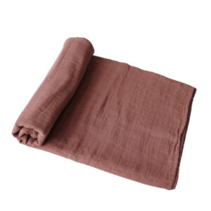 Mushie Hydrofiele Doek XL Swaddle - Cognac