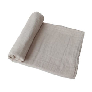Mushie Hydrofiele Doek XL Swaddle - Fog