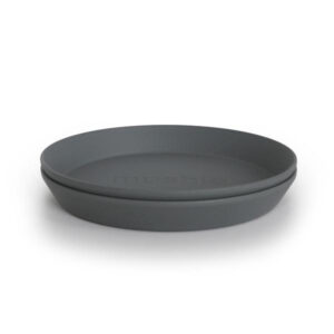 Mushie Bord Rond (set van 2) - Smoke