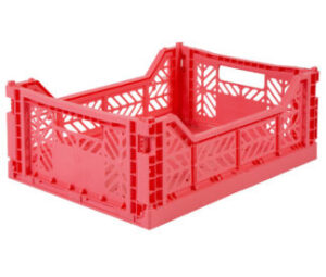 AyKasa Folding Crate Midi Box - Dark Pink
