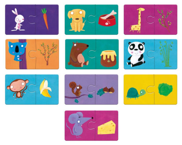 Ludattica Puzzel Baby Logic - Wie Eet Wat ? + 3jaar