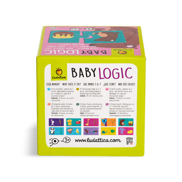 Ludattica Puzzel Baby Logic - Wie Eet Wat ? + 3jaar