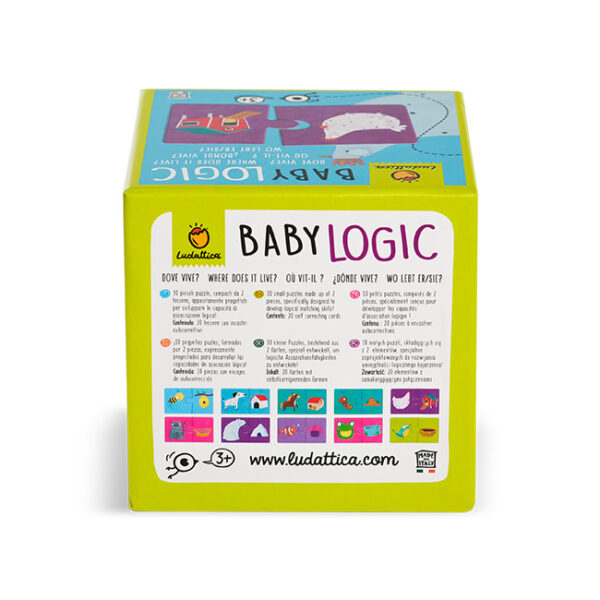 Ludattica Puzzel Baby Logic - Wie Woont Waar ? + 3jaar