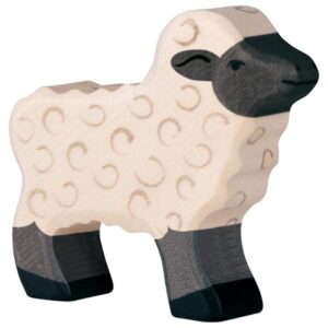 80603 Holztiger Lammetje Zwartkop Schaap