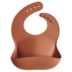 Mushie Siliconen Bib Slabbetje - Clay