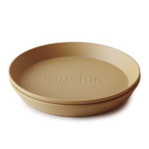 Mushie Bord Rond (set van 2) - Mustard