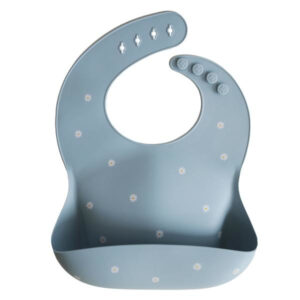 Mushie Siliconen Bib Slabbetje - White Daisy