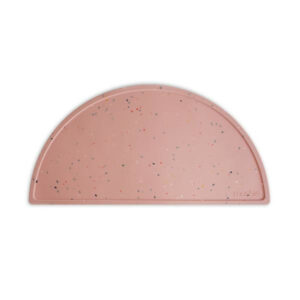 Mushie Placemat Silicone Place Mat - Confetti Pink Powder
