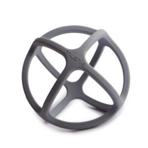 Mushie Bijtring Bal Teether - Dove Grey