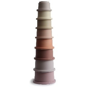 Mushie Stapeltoren Stacking Cups - Pastel