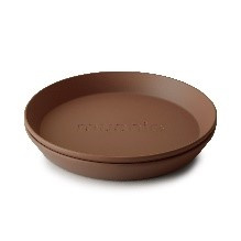 Mushie Bord Rond (set van 2) - Caramel