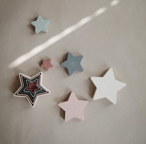 Mushie Stapeltoren Stapelbakjes - Nesting Stars + 0jr
