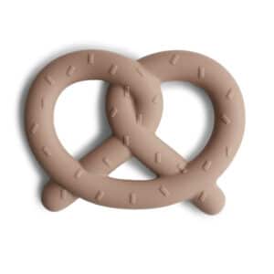 Mushie Bijtring Pretzel Teether - Natural