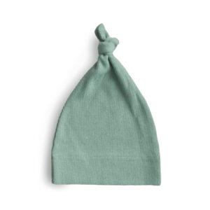 Mushie Babymuts Beanie Newborn - Roman Green 0-3 maand