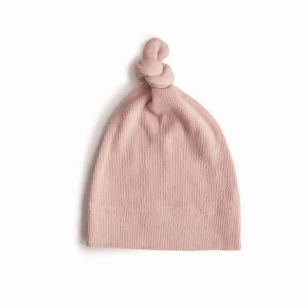 Mushie Babymuts Beanie Newborn - Blush 0-3 maand