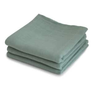 Mushie Hydrofiele Doeken (set van 3) - Roman Green