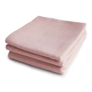 Mushie Hydrofiele Doeken (set van 3) - Blush