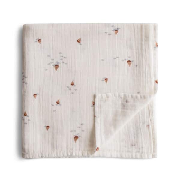 Mushie Hydrofiele Doek XL Swaddle - Boats