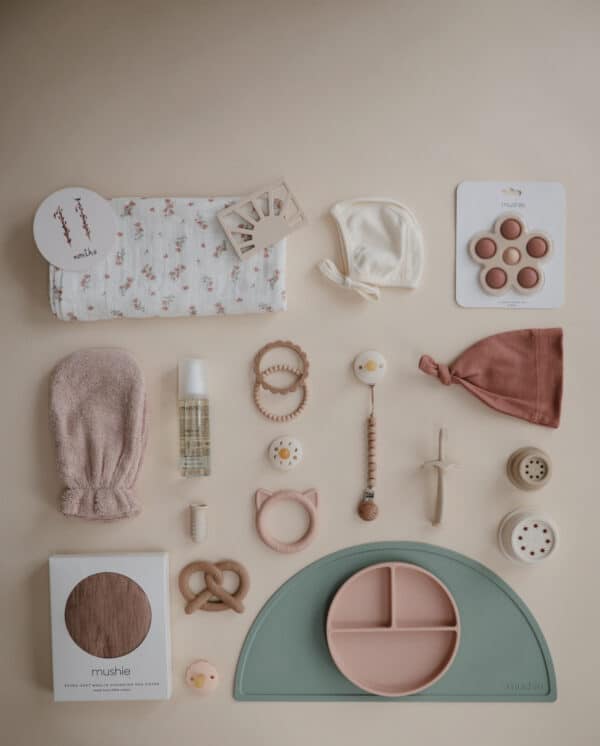 810052467306 Mushie Washandjes (2 stuks) - Blush 2