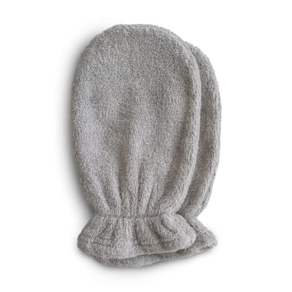 810052467313 Mushie Washandjes (2 stuks) - Grey 1