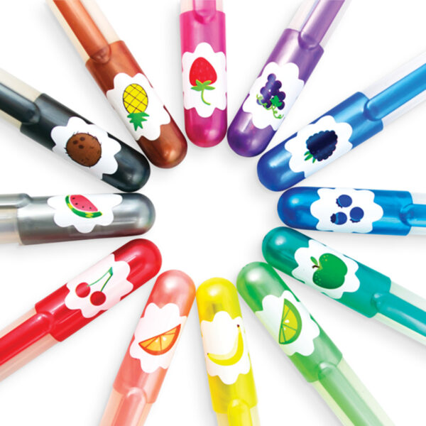Ooly Gelpennen Glitter en Geur Yummy Yummy Gel Pens - 12 kleuren
