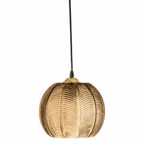 Bloomingville Hanglamp Glas Adar Bruin 5711173314638