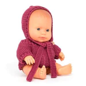8231341 Miniland Babypop Europees Jongen Gekleed 21 cm 8413082313418