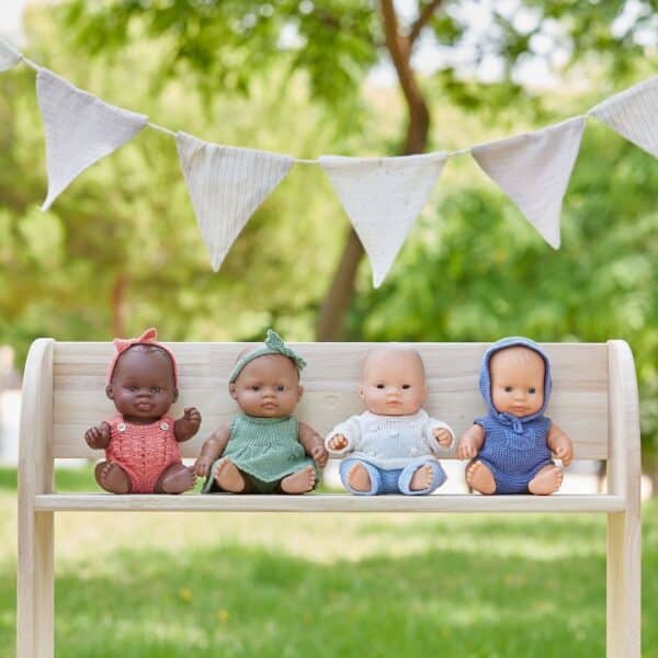 8231344 Miniland Babypop Afrikaans Meisje Gekleed 21 cm - 8413082313449 (4)