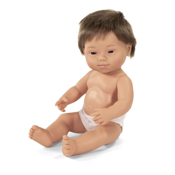 Miniland Pop Europese Jongen met Syndroom van Down - Boy (38 cm)