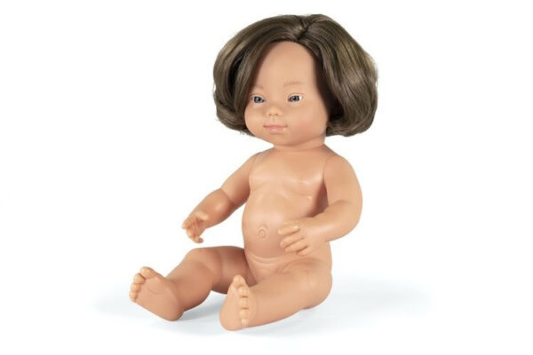 Miniland Pop Europees Meisje met Syndroom van Down - Girl (38 cm)