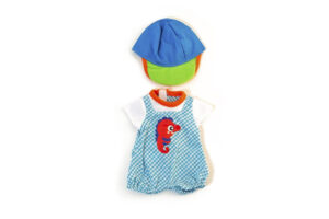 Miniland Poppen Kruippakje Zeepaardje - Jongen (32 cm)