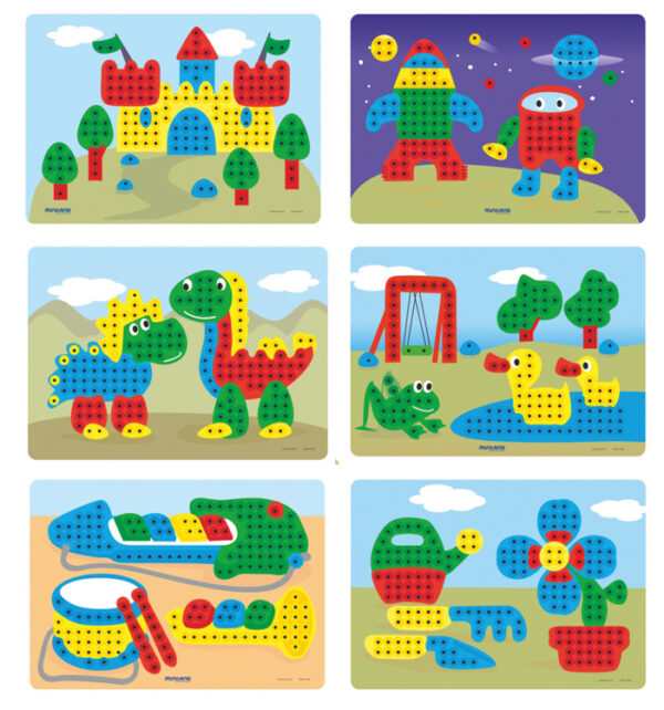 Miniland Mozaikspel Pegs 10mm + 3jaar