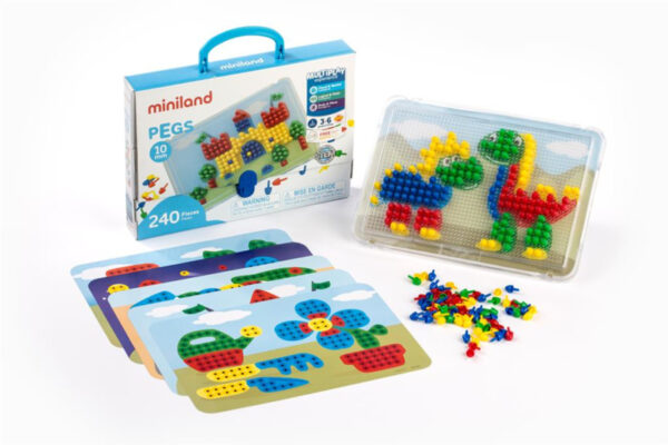 Miniland Mozaikspel Pegs 10mm + 3jaar