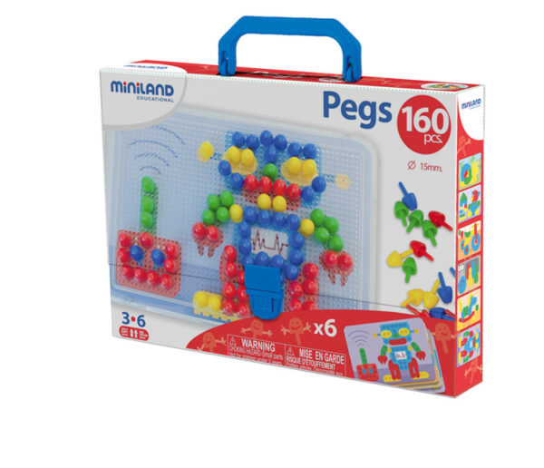 Miniland Mozaikspel Pegs 15mm + 3jaar