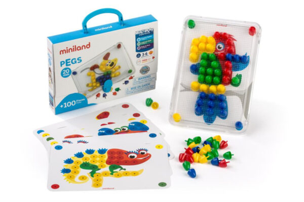Miniland Mozaikspel Pegs 20mm + 3jaar