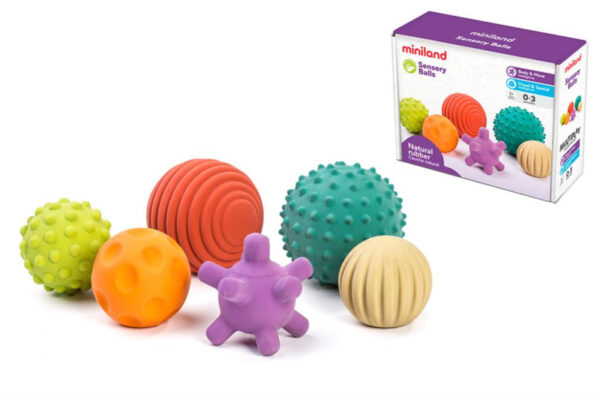 Miniland Sensorische Rubberen Ballen + 0jaar