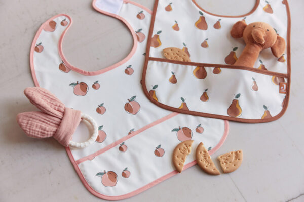 Jollein Slab Waterproof - Peach (set van 2)