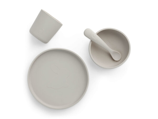 Jollein Kinderservies Siliconen Diner Set - Nougat