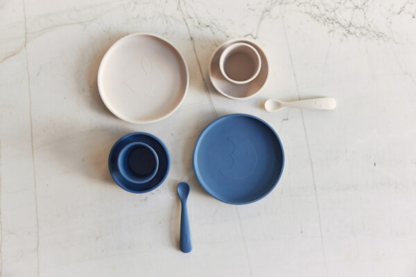Jollein Kinderservies Siliconen Diner Set - Nougat